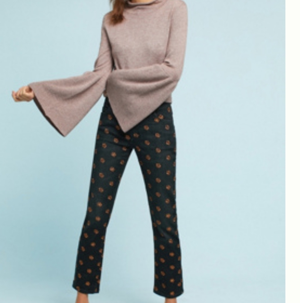 NWT ANTHROPOLOGIE PILCRO AND THE LETTERPRESS SLIM STRAIGHT JEANS Size 30 ANKLE